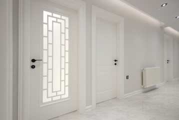 White interior doors in the home