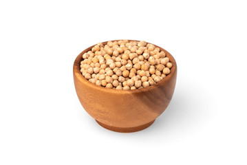 Chickpea isolated on white background.