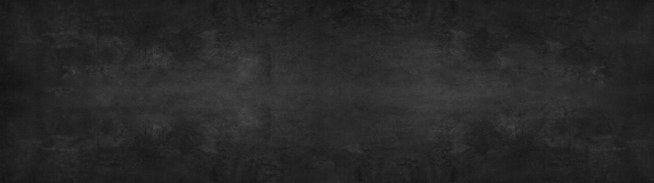 black stone concrete texture background anthracite panorama banner long	