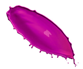 beautiful purple splashes over white background