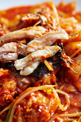 fried shrimp with sauce