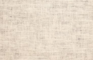 Light brown linen background Weaving Canvas Fabric Texture background. or Natural brown cloth surface .