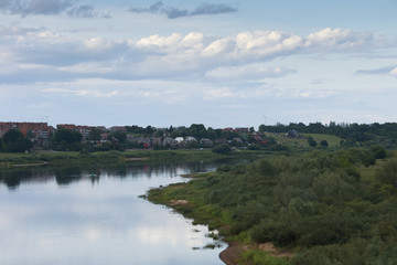 Fototapeta premium Small town of Lithuania near the Russia.