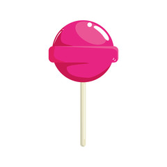 sweet lollipop yummy isolated icon
