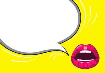 Speech popart elements. Comic cartoon shapes for dialog thinking and talking on  backgrounds