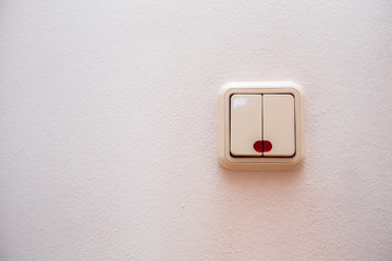 white switches on a white wall