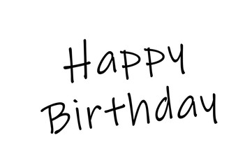 happy birthday text on background