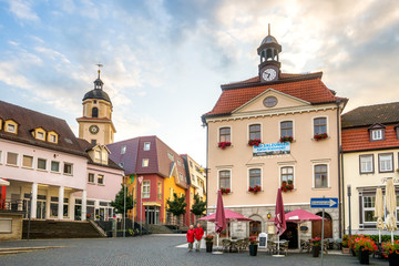 Fototapeta premium Marktplatz, Bad Salzungen, Thüringen, Deutschland 