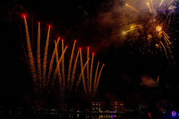 fireworks in the sky