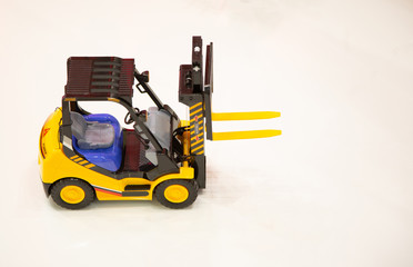 Toy forklift truck with top view © Alex Ad Photography