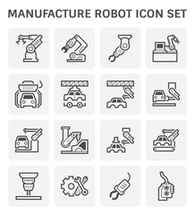 Fototapeta premium auto production icon