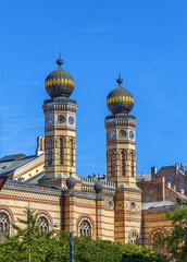 Fototapeta na wymiar Great Synagogue, Budapest, Hungary