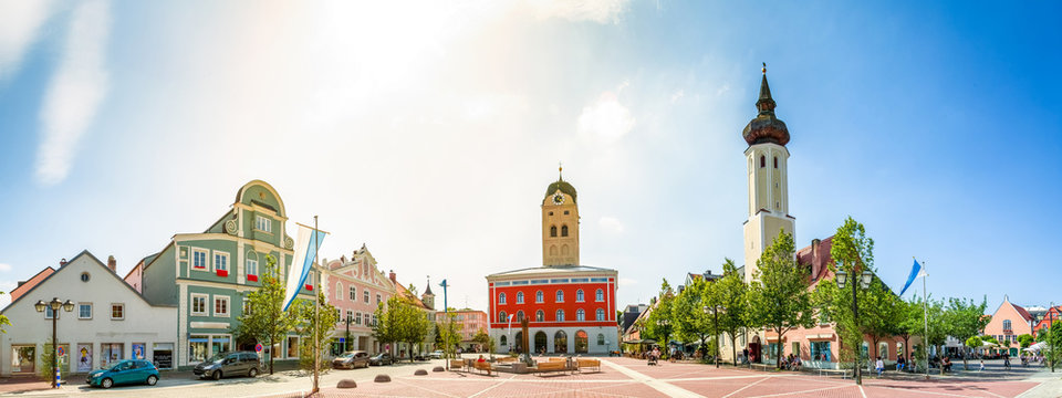 Schrannenplatz, Erding, Deutschland 