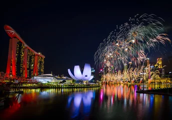 Cercles muraux Helix Bridge July 06/2019 Pre fireworks performance for National Day SG 54