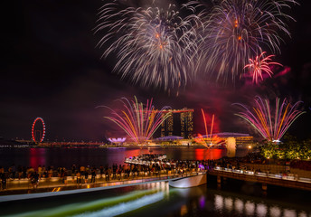 Merlion park June 22/2019 Pre fireworks performance for 