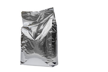 Sealed silver color packaging bag