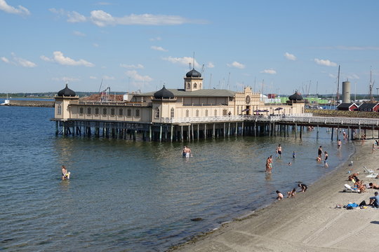 Kallbadhus in Varberg, Schweden