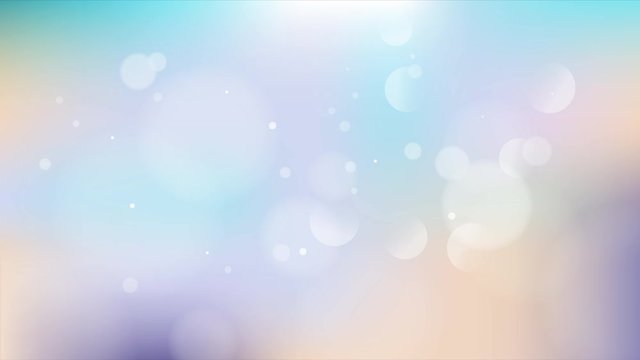 Abstract bokeh texture on colorful background. Looped animation seamless loop. Bokeh lights.