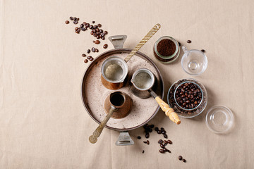 Naklejka premium Fresh coffee beans