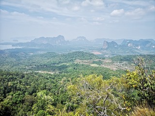 Panorama der Region Krabi von oben