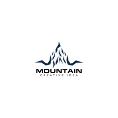Mountain Adventure Logo Design Vector
