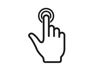 Obraz premium Dotykając wektor ikony