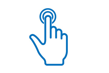 Tapping icon vector