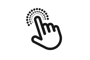 Tapping icon vector