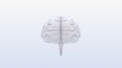 Brain head human mental idea mind 3D illustration background