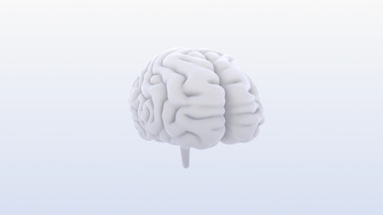 Brain head human mental idea mind 3D illustration background