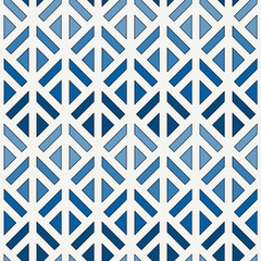 Linocut style geometric seamless pattern. Minimal geo suface print. Repeated triangles, geometrical shapes background