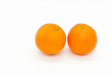 Mandarin Oranges Isolated on White Background