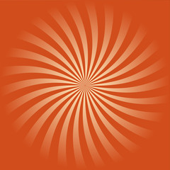 Sun ray summer time retro vector illustration; Orange / yellow background. Abstract radiate texture.