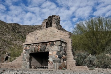 Lost Ranch ruins in the Arizona desert.