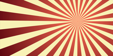 Fototapeta premium Sun ray retro vector illustration; background. Abstract radiate texture.