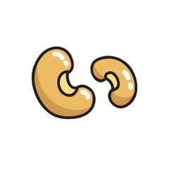 Obraz premium soya beans doodle icon, vector illustration