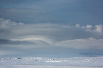 Fototapeta na wymiar Island im Winter