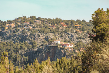 View over the spanish village Deia in Mallorca, Spain