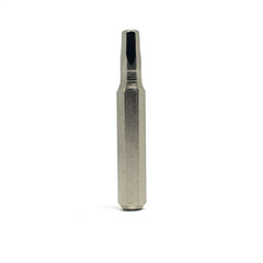 Iron nozzle for screwdriver or drill .Isolated on a white background. Construction equipment.