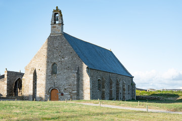 Chapelle au Phare saint mathieu à la pointe saint mathieu à  Plougonvelin dans le finistère en...