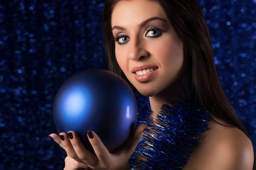 Naklejka premium Charming young positive Caucasian girl