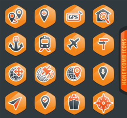 Navigation icon set