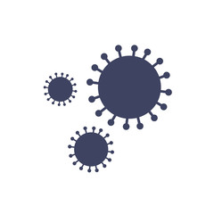 coronavirus flat icon, vector illustration