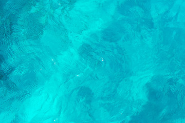 Tropical sea, blue water in daylight. Greece holiday.