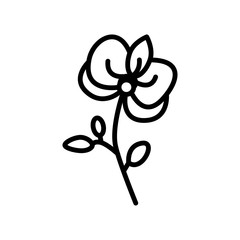 Flower icon vector sign and symbol on trendy design