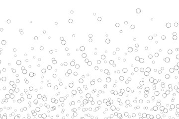 Fototapeta na wymiar Air bubbles, oxygen, champagne crystal clear, isolated on white background modern design. Vector illustration EPS 10.