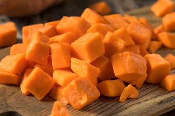 Raw Orange Organic Sweet Potatoes