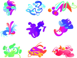 abstract color shapes