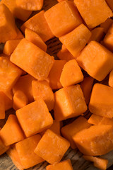 Raw Orange Organic Sweet Potatoes