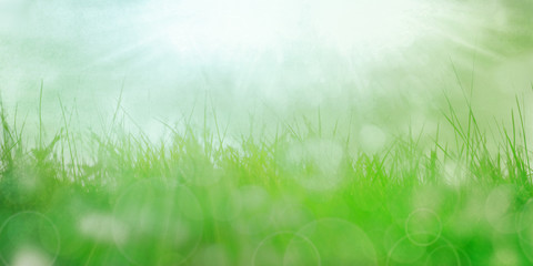 natur abstrakt kreise banner bokeh